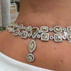 Designer Sophia D Multi Natural Color Diamond and White Diamond Platinum/18K Yellow Gold Necklace
