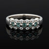 Estate Natural Color Change Alexandrite and Diamond Platinum Ring