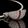 Estate Professional Baseball Player Jack Howell 3.00ct. Diamond & Fine Ruby Platinum Necklace (1 of 1)