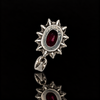 Estate 1.43ct. Ruby & Diamond Platinum Pendant