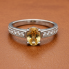 Maya Lianna .36 cttw Citrine and Diamond Ring 14851