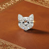 Custom Cut Cat Loose Natural Diamond .45ct F Color SI1 Clarity