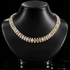 Estate Oscar Heyman Natural Faicy Pink, Green,Orange & White Diamond Platinum Necklace. All weights estimated.