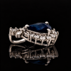 Estate 1.86ct. Sapphire & Diamond Platinum Pendant