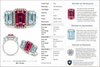 Modern Pink Tourmaline Aquamarine And Diamond 18kt White Gold Ring