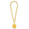 Italian Designer Roman 18Kt Yellow Gold 43" Long Necklace.