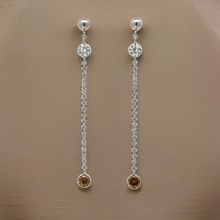  Maya Lianna 1.12 cttw Diamond and Natural Fancy Orange Diamond Dangle Earrings 14890