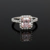 Estate Contemporary Natural Fancy Light Pinkish Purple 1.81ct Diamond Platinum & 18K Rose Gold Ring