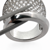Estate Cartier Chalice Collection 6.60cttw Diamond 18Kt White Gold Wide Ring