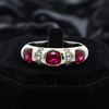 Ruby and Diamond Platinum Ring