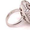 Zydo 5.10 ct Orange Sapphire and Diamond 18K White Gold Cocktail Ring