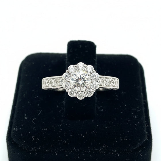 Clyde Duneier 1.57 cttw Diamond Halo Ring 14116