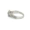 Clyde Duneier Diamond and 14K White Gold Flower Engagement Ring