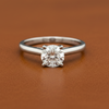 Diamond and 14K White Gold Solitaire Ring
