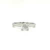 Diamond and 14K White Gold Solitaire Ring