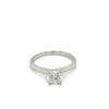 Diamond and 14K White Gold Solitaire Ring