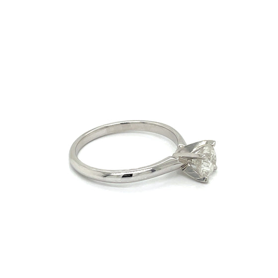 Diamond and 14K White Gold Solitaire Ring