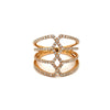 Fashionista .68 ctw Diamond and 18K Rose Gold Ring