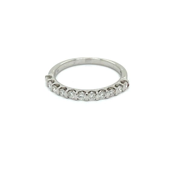 Maya Lianna 0.38 Ctw. Diamond and 14K White Gold Wedding Band