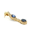 Beverly K Sapphire, Diamond and 14K Yellow Gold Dangle Earrings