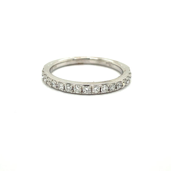 Maya Lianna Diamond and 14K White Gold Anniversary Ring