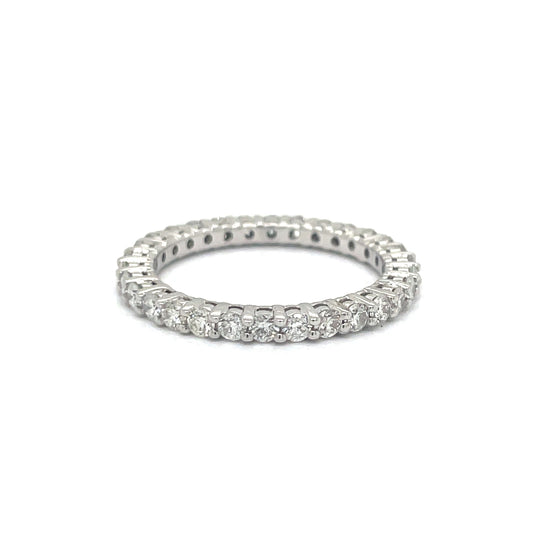 Maya Lianna 1.03 ctw Diamond and 14K White Gold Eternity Band