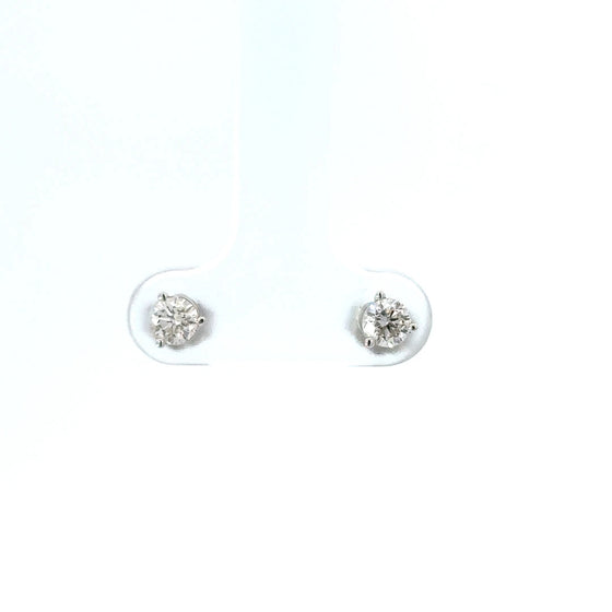 .50 cttw Diamond and 14K White Gold Stud Earrings