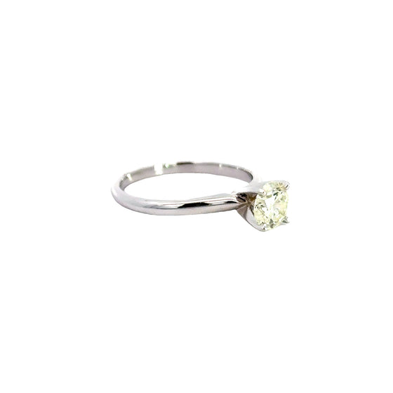 Diamond and 14K White Gold Solitaire Engagement Ring