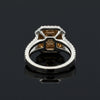 Contemporary Natural Fancy Pink "Argyle" Diamond (GIA) and White Diamond Platinum Ring