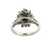 Sapphire and Diamond Platinum Halo Ring