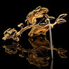 Estate Italy Tiffany & Company "Botanical" Brooch/Pendant 18K Yellow Gold