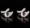 Estate Designer Belami Natural Color Change Brazilian Alexandrite & Diamond Platinum Ring (GIA Report)