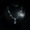 Estate Rare Color Change Cat's Eye Natural Alexandrite Platinum Necklace