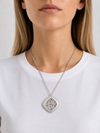 Designer E.G. Diamond 18K White Gold Necklace