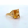 Estate English 5.50ct. Citrine 18KT Yellow Gold Ring