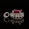 Estate 1.43ct. Ruby & Diamond Platinum Pendant