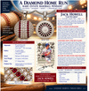 Estate Professional Baseball Player Jack Howell 3.00ct. Diamond & Fine Ruby Platinum Necklace (1 of 1)