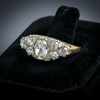Victorian 1.60cttw. Rose Cut Diamond 18k and Platinum Filigree Ring