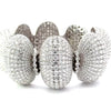 Bold 80cttw Diamond 18Kt White Gold Bracelet