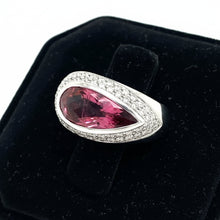  Estate Designer 2.60 ct Tourmaline Diamond Ring 12959