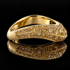 Estate Casa Damiani Yellow Sapphire 18K Yellow Gold Ring