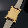 Estate Cuervo Y Sobrinos  Habana "Esplendidos" No. 02412/2-7727 18K Yellow Gold Diamond Watch (Leather Strap)