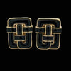 Designer Angela Cummings Black Enamel and 18Kt Yellow Gold Weave Earrings
