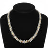 Designer Oscar Heyman Natural Color and White Diamond Platinum Necklace