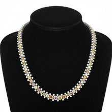  Designer Oscar Heyman Natural Color and White Diamond Platinum Necklace