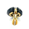 Onyx, Diamond and 18K Yellow Gold Earrings