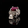 Estate 1.43ct. Ruby & Diamond Platinum Pendant