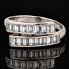 Estate 1.00cttw. Diamond Bypass Platinum Ring