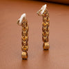 Estate Italian Designer 12.00 cttw Citrine Drop 18K Yellow Gold Earrings 14315