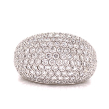 Diamond and 18K White Gold Pave Ring
